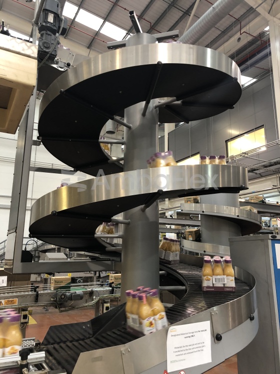 All-purpose spiral conveyor for medium to large products